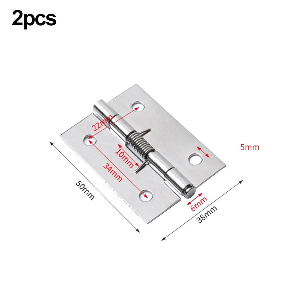 2pcs Self Closing Spring Door Hinge