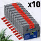 10PK Black on Red