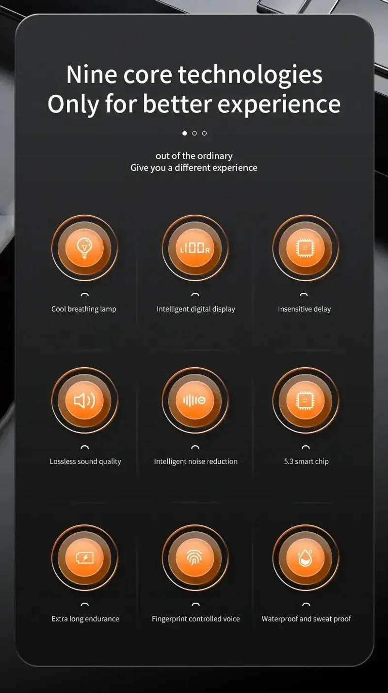 Description Picture 3 of itemX55 earphone wireless earphone headphones noise reduction sport game sleep Bluetooth 5.0 earbuds HiFi stereo music headset