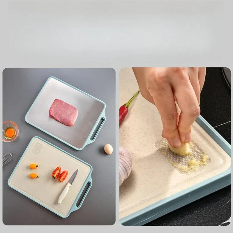 Description Picture 4 of itemStainless Steel Double-sided Cutting Board Anti-mold Cutting Board Anti-slip Thickened and Durable for Kitchen Vegetable Cutting