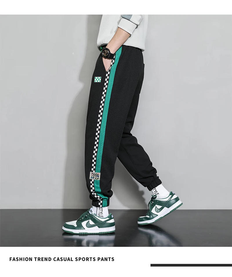 Description Picture 6 of itemSpring New Men's Leggings Casual Pants Hong Kong Style Versatile Fashion Men's Loose Sports Pants M-5XL