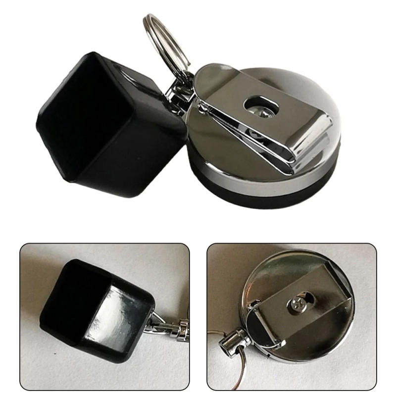Description Picture 2 of itemBilliard Telescoping Chalk Holder Snooker Pool Cue Chalk Holder Keychain Retractable Rope Chalks Holder With Mounting Clip