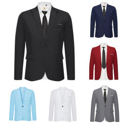 Formal Suit Set Fashion Buttons Pockets Blazer Men Business Suit Set Formal Turndown Collar Casual Attendance Business Travel