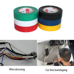 Super Sticky Colored Electrical Tape.Color Your Electric Wiring Safely With Indoor/Outdoor PVC Insulation Tape,1 Roll 9 Meters