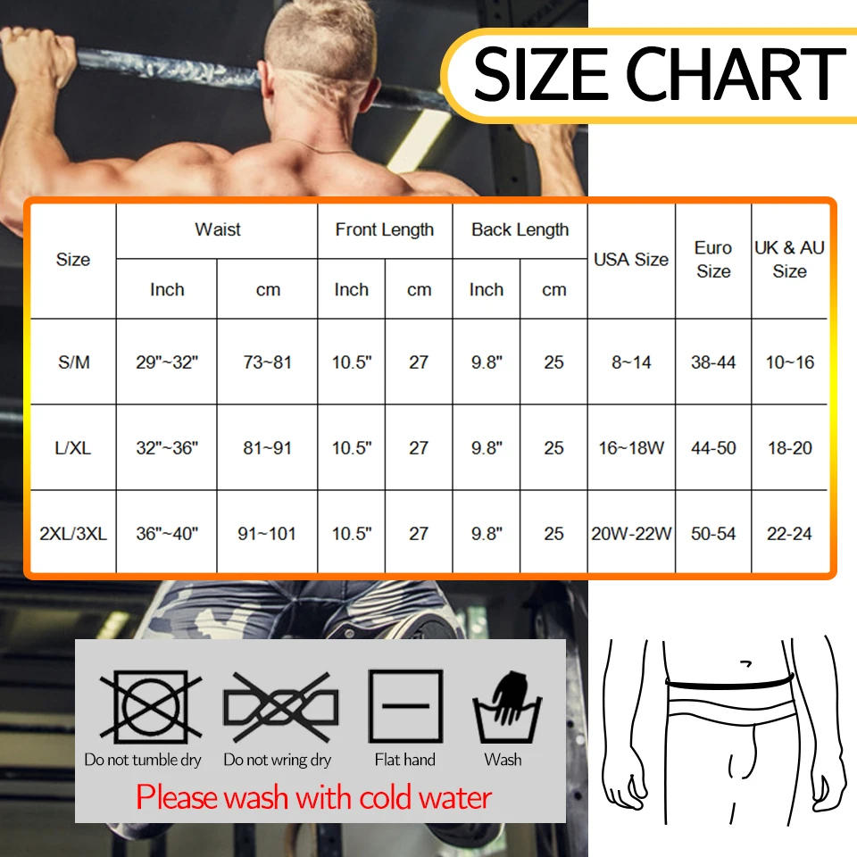 Description Picture 6 of itemMen Slimming Body Shaper Sauna Sweat Belt Waist Trainer Corsets Belly Girdle to Lose Weight Belly Fat Burner Burning Man