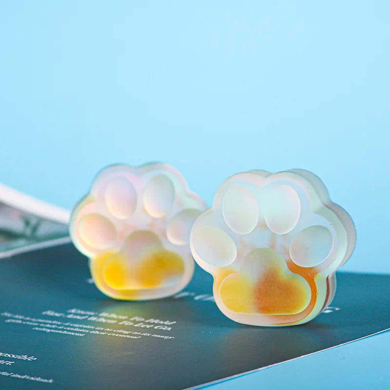 Description Picture 6 of item2 Holes Cat Paw Candle Mold Aromatherapy Silicone Mould 3D DIY Handmade Candle Cake Soap Resin Mold Candle Making Supplies