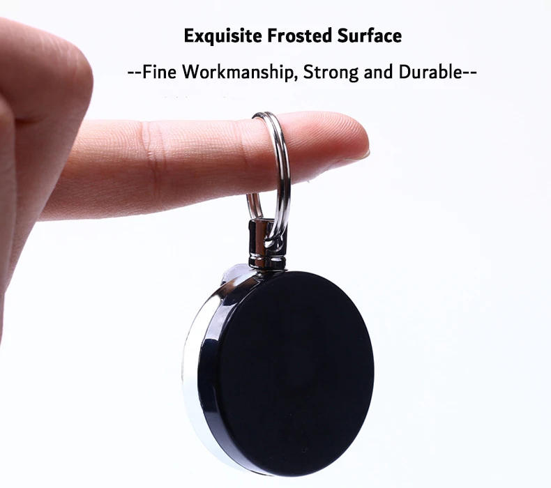 Description Picture 5 of itemPull Keyring Telescopic Wire Rope Burglar Key Holder Tactical Keychain Outdoor Fishing Camping Tool Automatic Key Ring with Clip