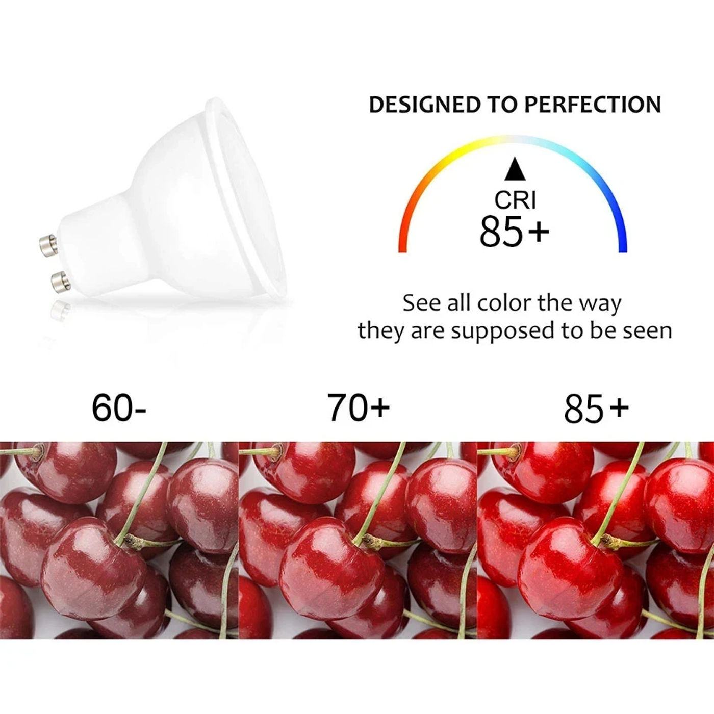 Description Picture 6 of itemLight Spotlight Bulb 10PCS 220V GU10 Cold White Warm White 3W 6W 9W 12W Natural Beam Angles Of 120  High Quality