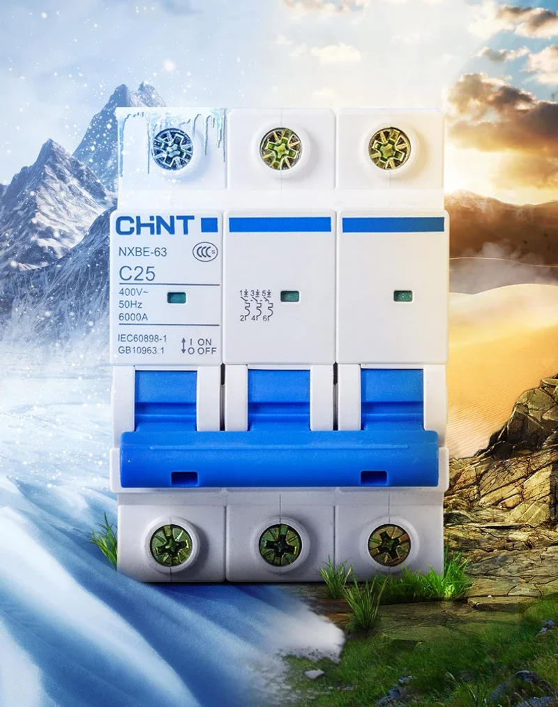 Description Picture 5 of itemCHINT NXB-63 1P AC 230/400V Miniature Circuit Breaker C 6A 10A 16A 20A 25A 32A 40 63A 80 100 125 Overload Protector DZ47 TYPE C