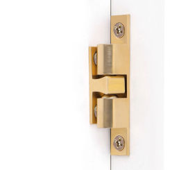 Double Ball Brass Door Latch Wardrobe Door Switch Buckle Type Cabinet Suction 40 50 60 70mm Cabinet Door Touch Home Hardware
