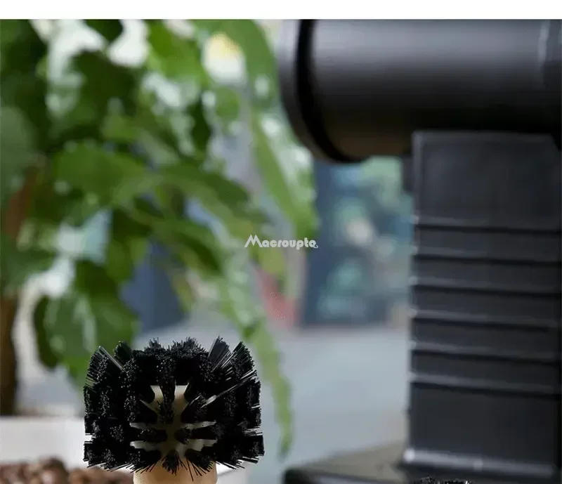 Description Picture 2 of itemPortafilter Cleaning Brush Barista Espresso Coffee Tamper Cleaning Brush 51mm 54mm 58mm Tool with Wooden Handle Barista