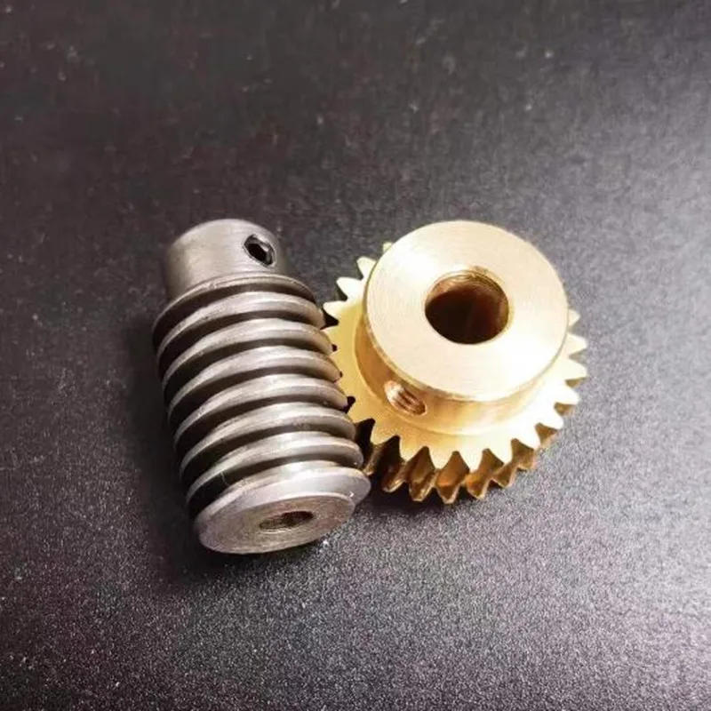 Description Picture 3 of item1set 1M brass Worm Gear with rod  drive 1:15 1:20  1:25 1:30 1:40 Speed Ratio 40cr Worm center hole 6/8/10MM