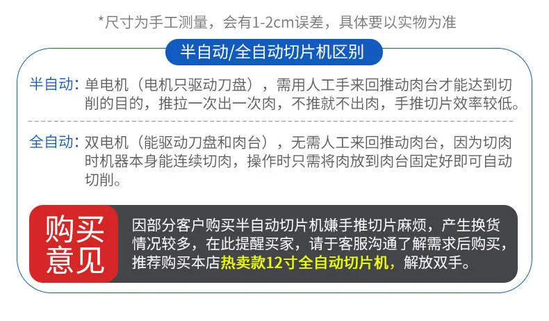 Description Picture 5 of itemSlicer Commercial Automatic Fat Beef Lamb Roll Slicer Electric Meat Planer