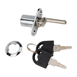 Cabinet Door Home Improvement Aluminium Alloy Door Drawer Lock Lock Cylinder Beautiful Processing Bright Chrome