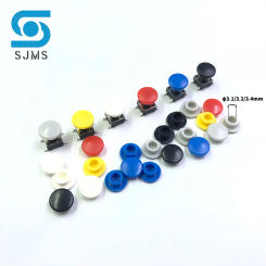 50Pcs A29 Switch Button Hat Diameter 8mm Inner Hole id 3.1/3.2/3.4mm For 6 * 6 mm Tact Micro Switch Tactile Push Button Cap