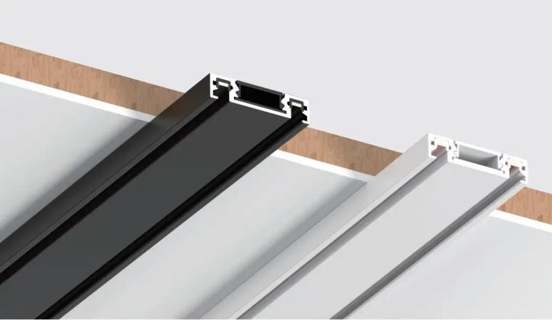 Description Picture 2 of item2024 New 48V Magnetic Track Embedded Surface Concealed Mount Hang 4 Styles Installation Led Ceiling Lamp Rail Light