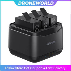 3-Ways Portable Battery Charger Hub For GoPro Hero 13 Fast Charger Stand For GoPro Hero 13 Sports Camera Accessories