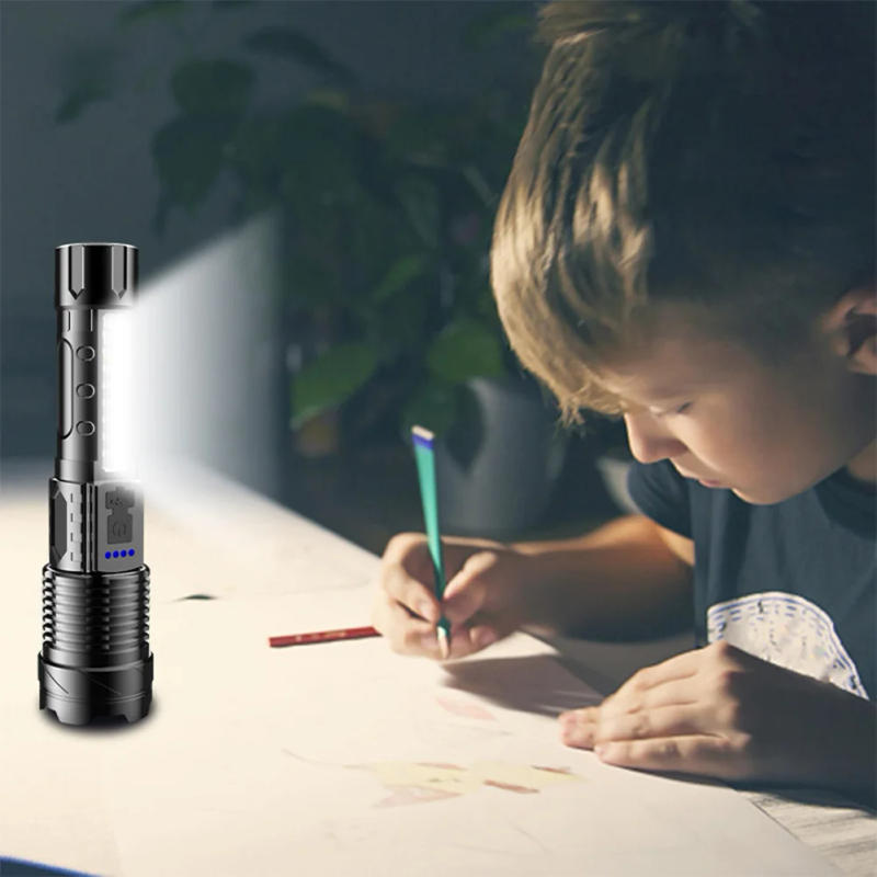 Description Picture 5 of itemEmergency Spotlight USB Rechargeable 1200mAh Torch Light 30W Outdoor Lantern IPX4 Waterproof Telescopic Zoom for Camping Fishing