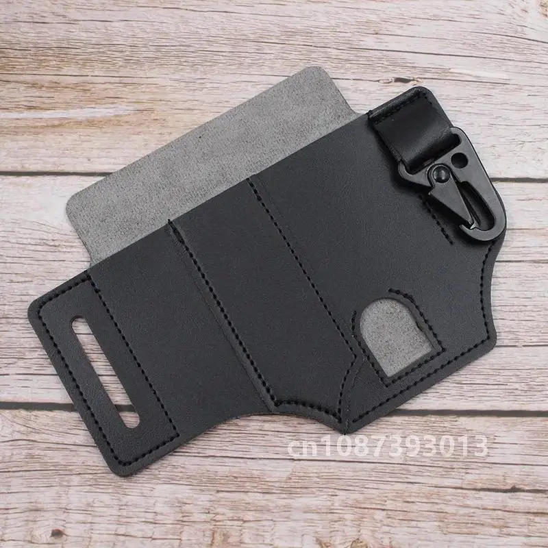 Description Picture 2 of itemLeather Sheath For Leatherman Multitool Sheath EDC Pocket Organizer Hunt Tactical Knife Pouch Flashlight Camping Outdoor Tool