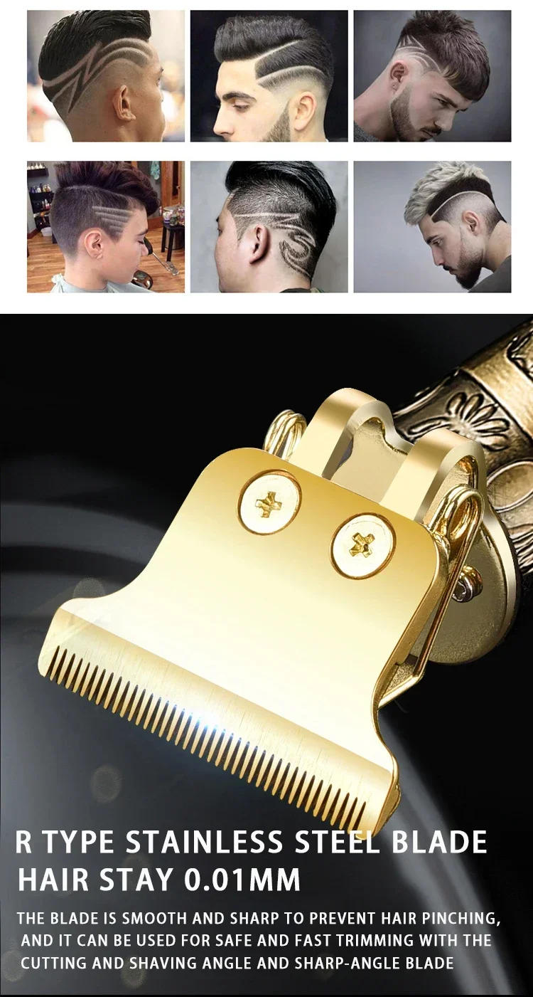 Description Picture 4 of itemT9 Electric Hair Trimmer Cordless Shave Hair Trimmer Cordless Shaver Trimmer Hair Cutting Machine for Barbers A5