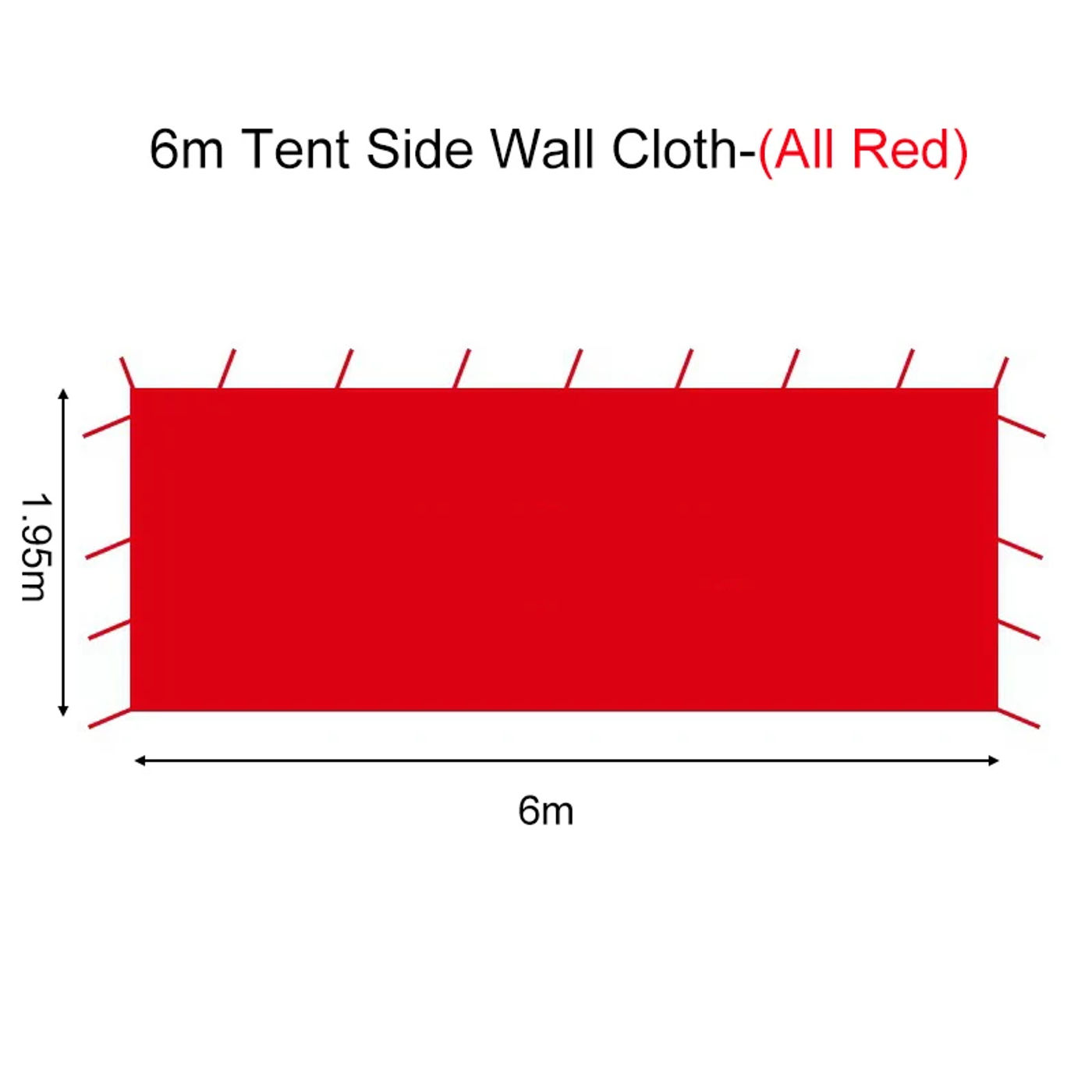 Description Picture 5 of itemOutdoor Tent Side Wall Cloth Waterproof Sunshade Gazebo Wrap Cloth Replaceable Gazebos Shade Cloth 3/6/9/12m