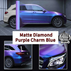 PET Matt Diamond Purple Charm Blue AEP-BSL Series Color Change Film Self-Adhesive Paint Protection Film for Mercedes-Benz GLC