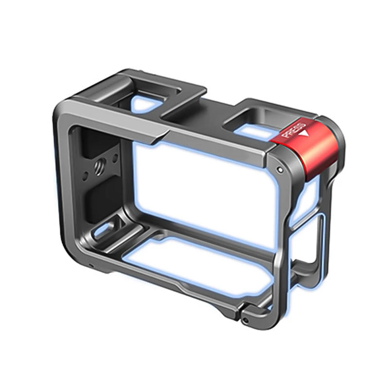 Description Picture 5 of itemAluminum Alloy Metal Frame Cage with Cold Shoe 1/4inch Hole Full Protective Frame Case for DJI Osmo Action 3/4 Action Camera