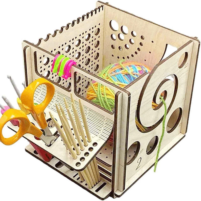 Description Picture 2 of itemMultifunctional Knitting Storage Toolbox Yarn Bowl Knitting Tool Storage