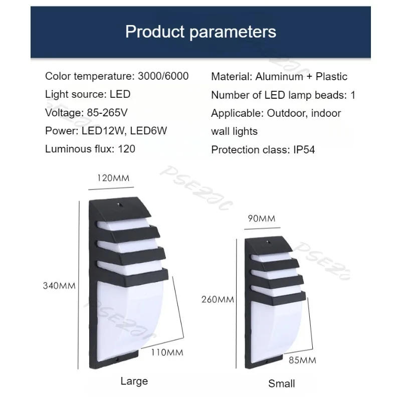 Description Picture 3 of itemLED Outdoor Wall Light Waterproof Radar Motion Sensor Outdoor Wall Lamp Porch Light Exterior Light Outdoor Lighting