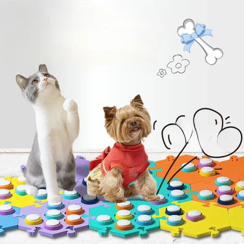 Description Picture 5 of itemPet communication button dog speech training recording bell button sound generator dog training tool training cat button sounder