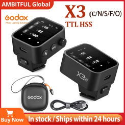 Godox X3 TTL HSS 2.4G Wireless Flash Trigger OLED Touch Screen Transmitter Quick Charge for Canon Nikon Sony Fujifilm