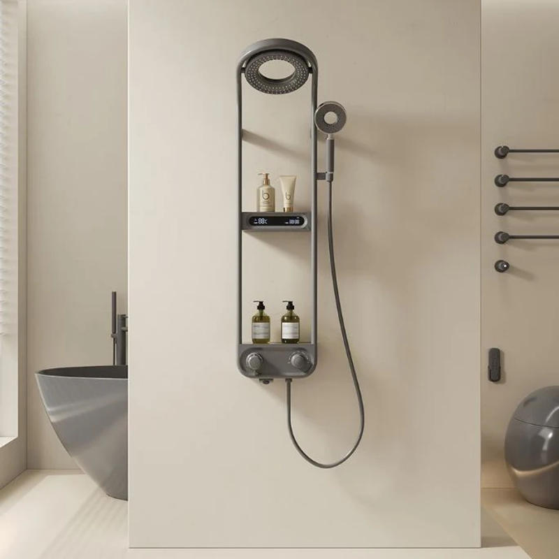 Description Picture 5 of itemPexmax New Design Modern Shower System Rainfall Shower System Set Round Shower Head