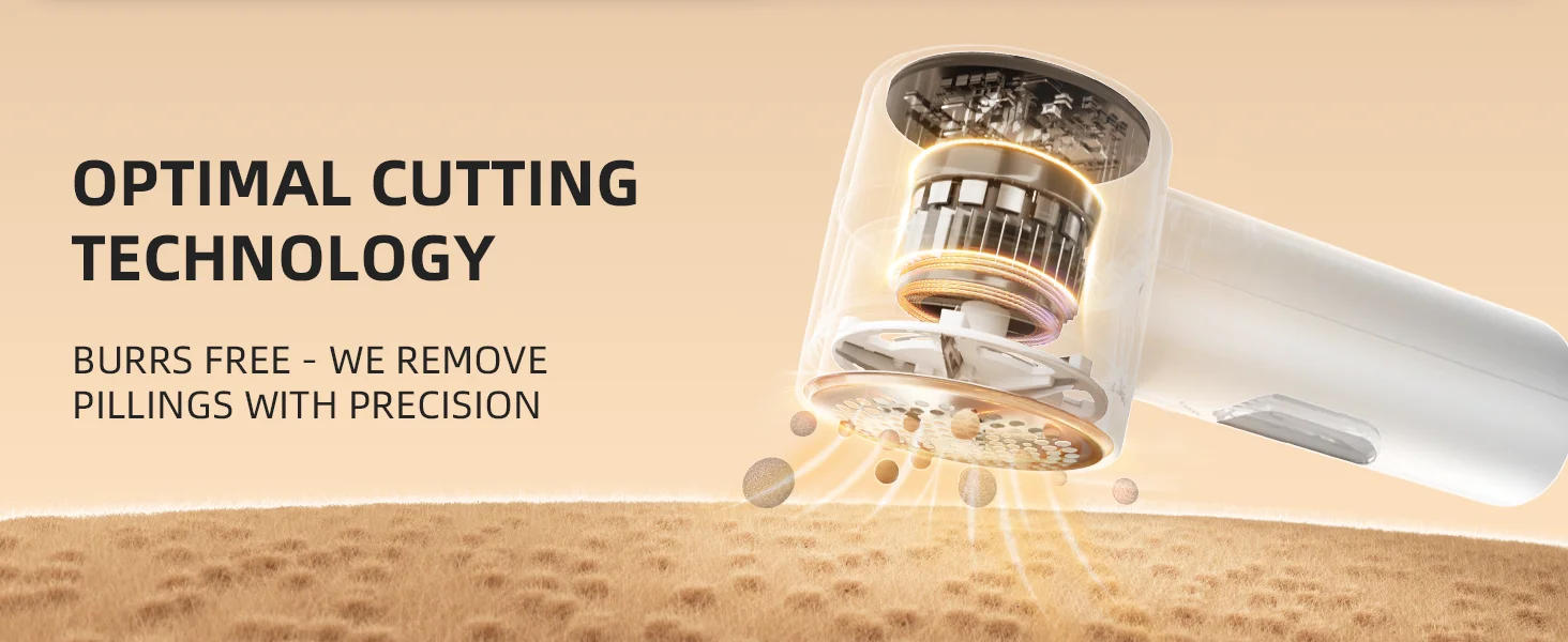 Description Picture 4 of itemFabric shaver rechargeable lint remover electric portable jumper remover LED displayRemoves pilling for clothes furniture sofas