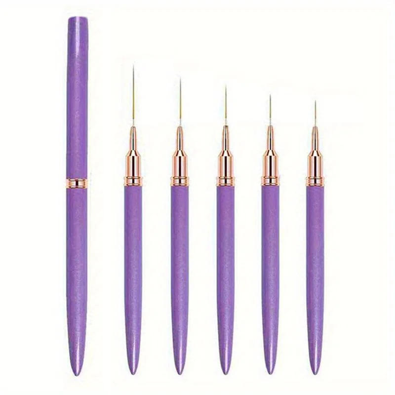 Description Picture 3 of itemNail Art Liner Brushes Set Elongated Lines Striping Drawing UV Gel Painting Nail Design Pen Professional Manicure Tool