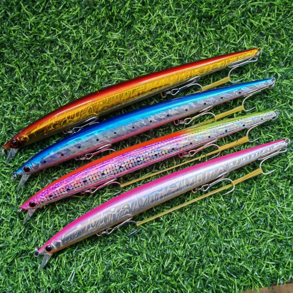 Description Picture 2 of itemjerk Minnow 210mm/34g Lure Long Casting Minnow Floating Pesca jerkbaits body steel stainless hardcore minnow