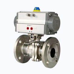 Stainless steel pneumatic ball valve high temperature flange Q641F-16P steam shut-off valve switch