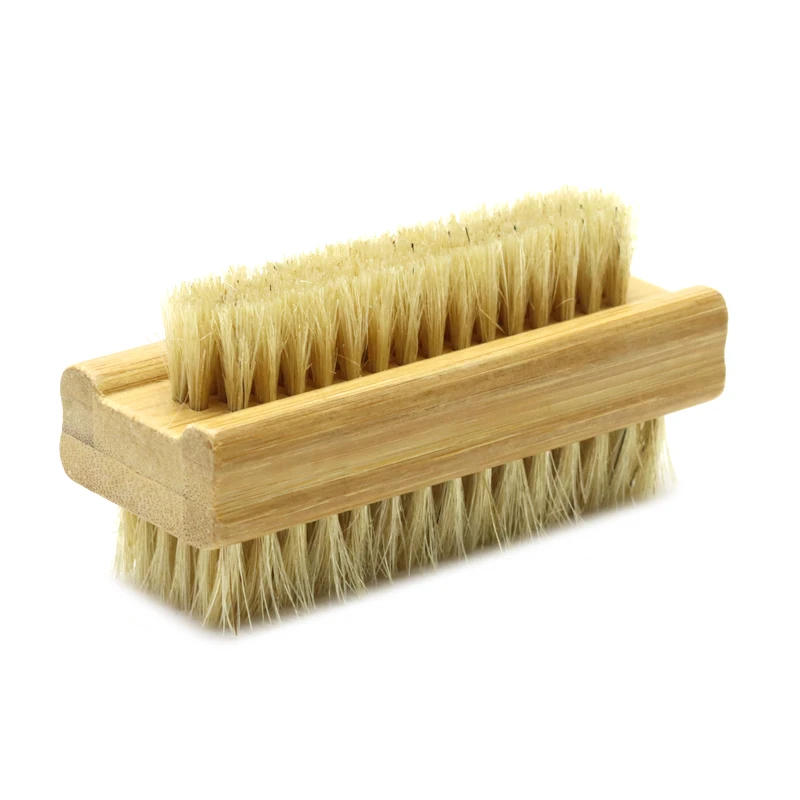Description Picture 4 of itemDouble-sided Nail Brush Manicure Pedicure Wood Handle Soft Remove Dust Nail Cleaning Brush For Nail Care Scrubbing Tools