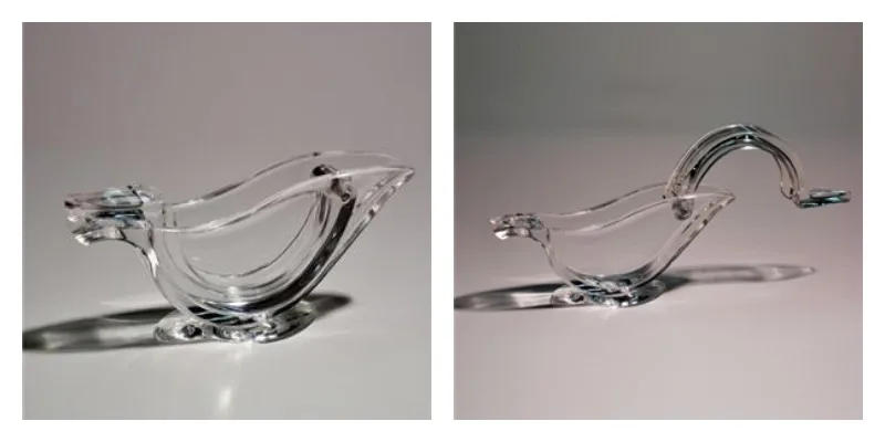 Description Picture 2 of itemLemon Clip Manual Transparent Fruit Juicer Home Kitchen Bar Gadget Bird Shape Citrus JuicerHand Held Orange Squeezer Machine