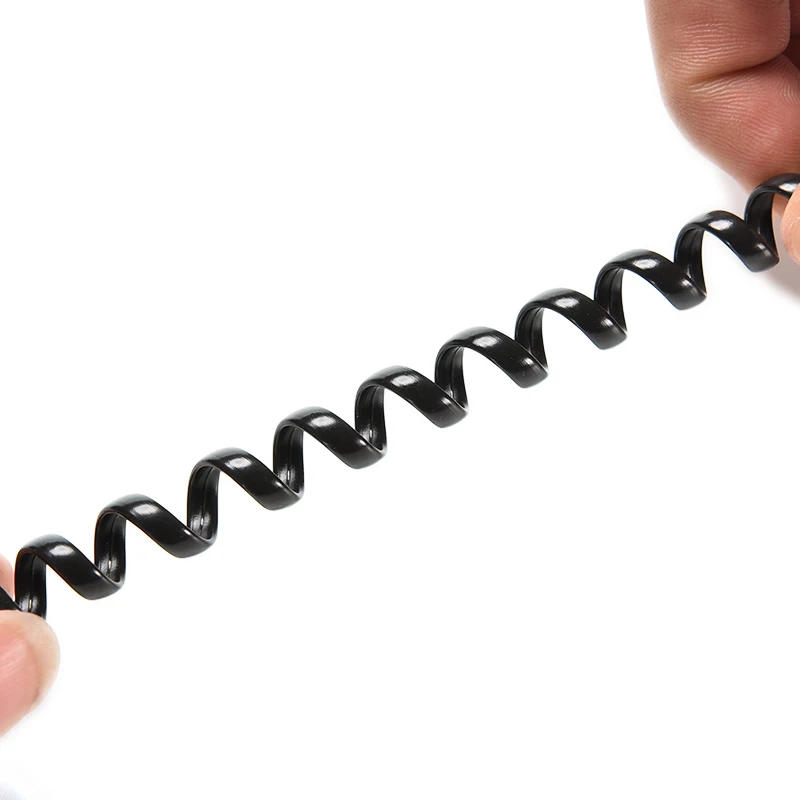 Description Picture 5 of item6.5FT RJ12 4P4C Male to Male Telephone Handset Cable Extension Cord Curly Coil Line Cable Wire Up to 2M Telephone Coiled Cord