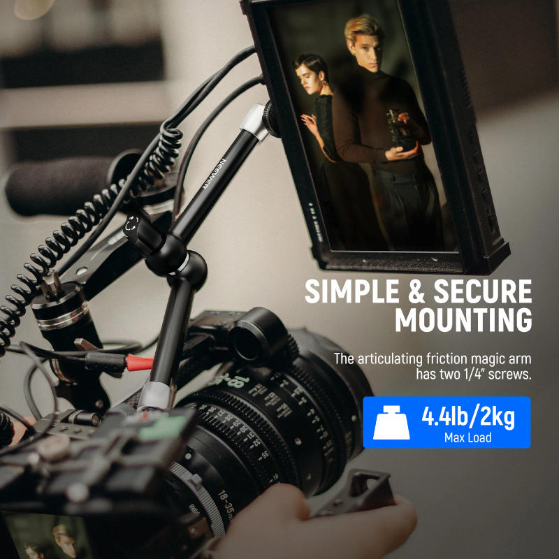 Description Picture 5 of itemNEEWER 15cm/25cm Adjustable Friction Magic Arm with 1/4" Screw on Both Ends For SmallRig Cage Flash/LED Light/Microphone/Monitor