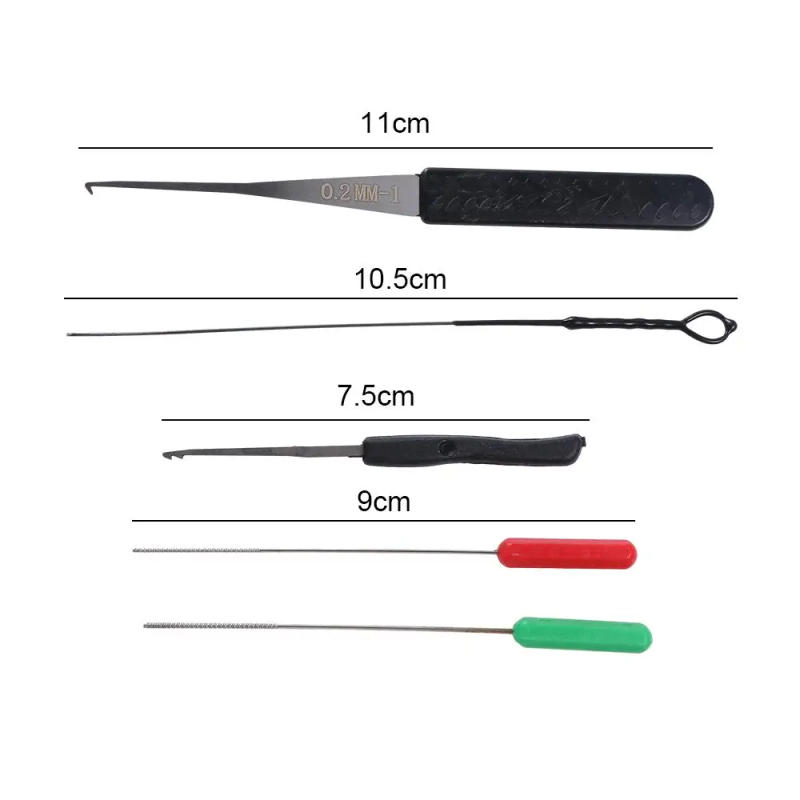 Description Picture 5 of item1Set Professional Remove Hook Broken Key DIY Visible Key Extractor Lock Pick Set Hand Tool Locksmith Supplies