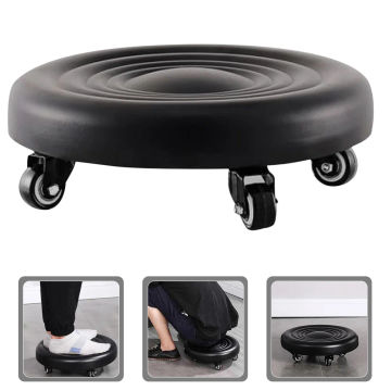 Stool Stools Foot Wheels Low Rolling Roller Rest Desk Seat Garage Caster Office Swivel Shop Mechanic Pedicure Footstool Resting