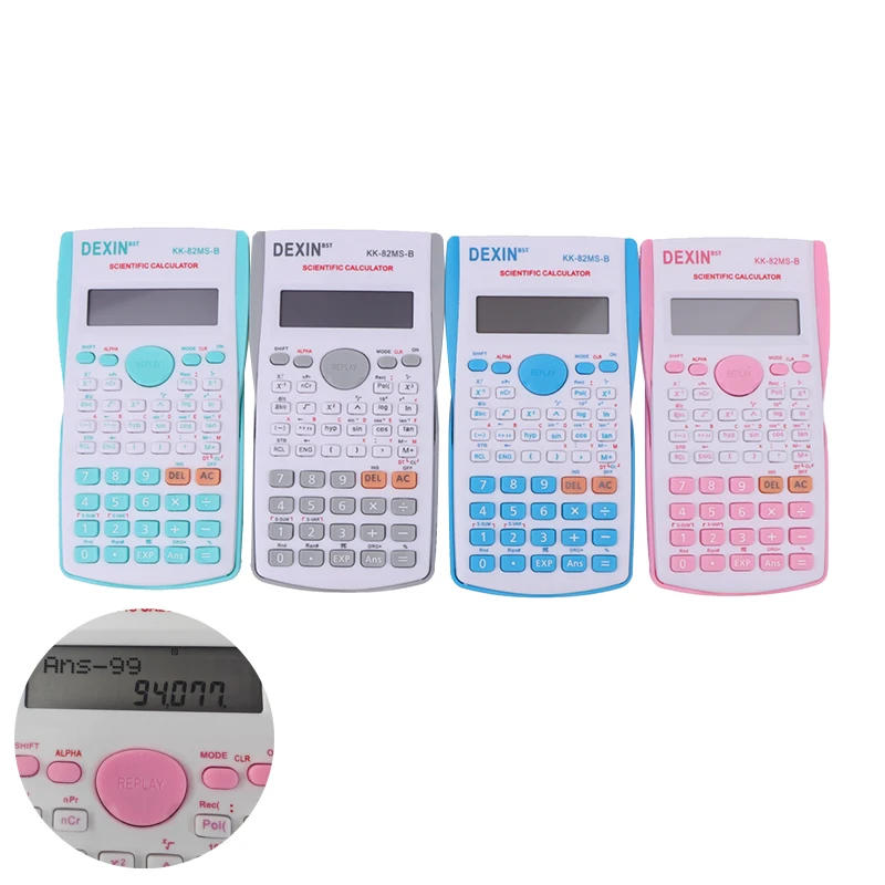 Description Picture 6 of itemHandheld Portable 82MS Scientific Calculator Student 2-line Display Multi-function Mathematics Teaching Dedicated Calculator