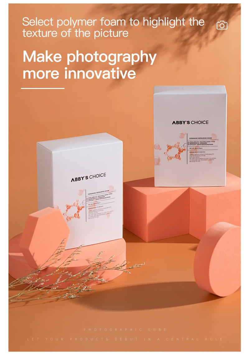 Description Picture 4 of itemSolid Color Photography Photo Background Props Foam Geometric Cube Table Shooting for Photographic Posing Ornaments Backdrops