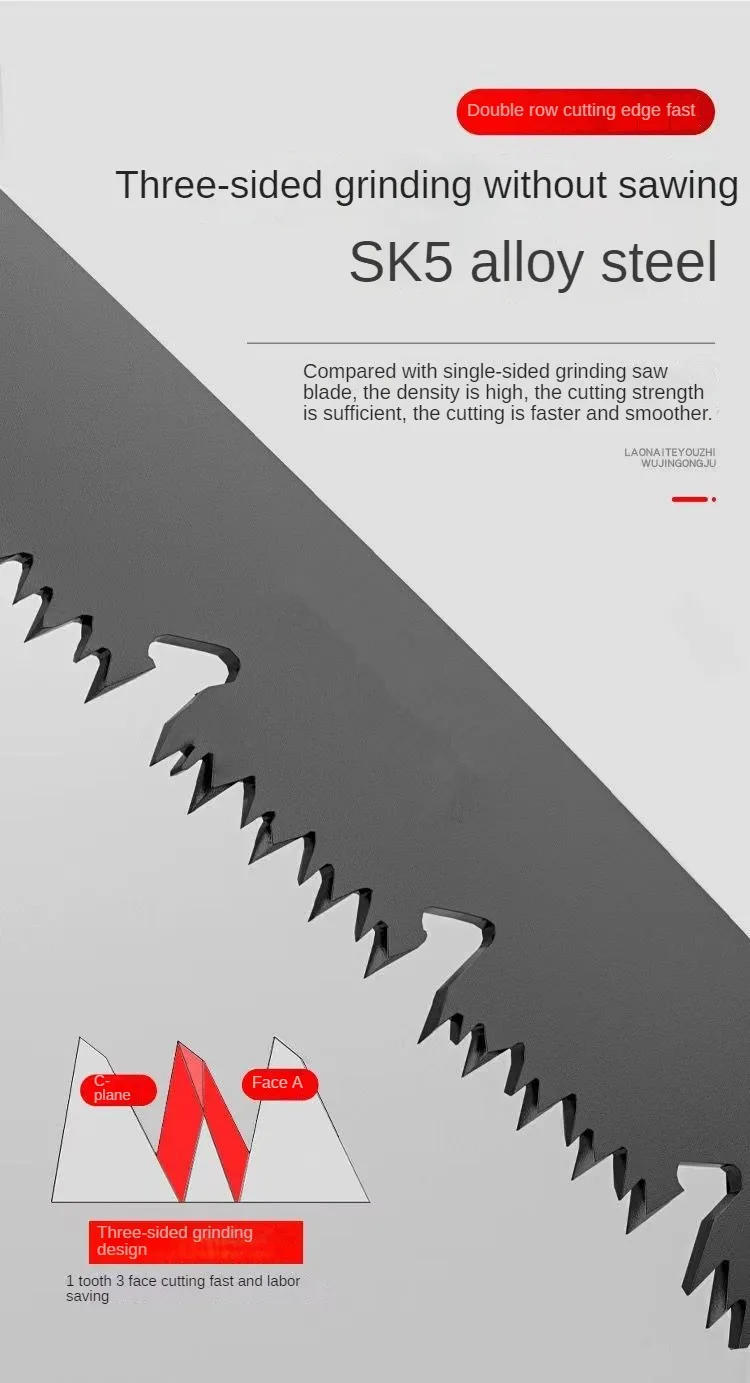 Description Picture 4 of itemFolding Hand Saw Multifunctional Outdoor Logging Saw Woodworking Folding Portable Saw Pruner Garden Equipment Gardening Tools