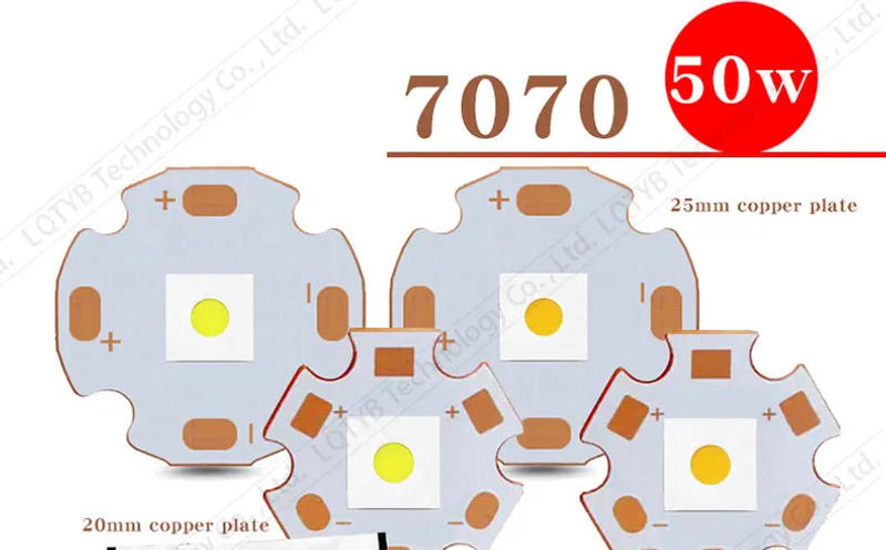 Description Picture 2 of itemHigh-power white laser lamp bead 7070 tablet top chip 50W LED diode DC3V 17A white light/warm white for flashlight parts DIY