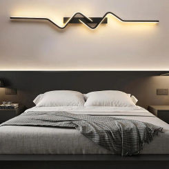 Modern LED Wall Lamp Long Bar Scone Home Decor Living Room Bedroom Minimalist Wall Light Bedside Background Interior Lighting