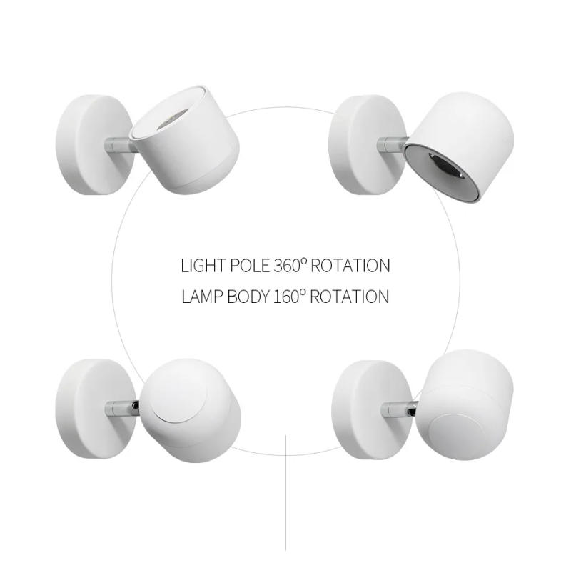 Description Picture 5 of itemAisilan Dimmable LED Wall Lamp with Adjustable Angle Modern Reading Light Bedside Lamp with Aluminum Lamp Body COB Chip