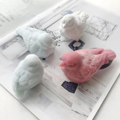 3D Sparrow Bird Silicone Mold for Candle Soap Making Bird Shape Cake Salt Sculpture Chocolate Mold Resin Aroma Molds Cake Decor