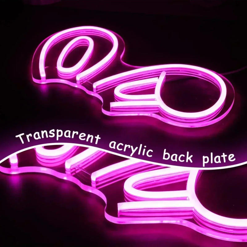 Description Picture 5 of itemRabbit Ears Pink Cute Neon Lights for Wall Decor Rabbit Neon Sign for Easter Children's Room Decoration Gifts For Birthday Party